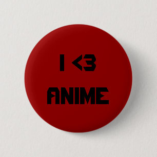 I <3日本製アニメボタン 缶バッジ