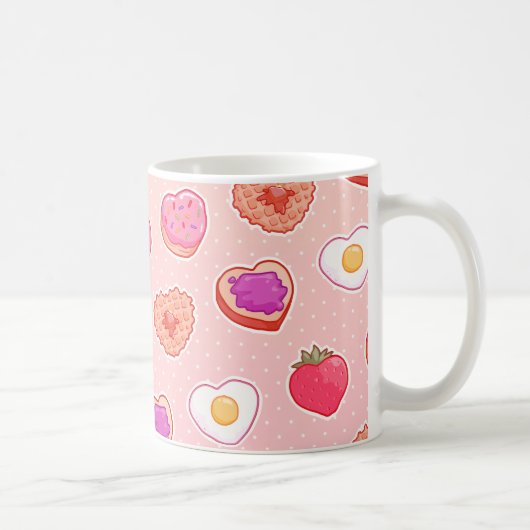 I <3朝食 コーヒーマグカップ (右)
