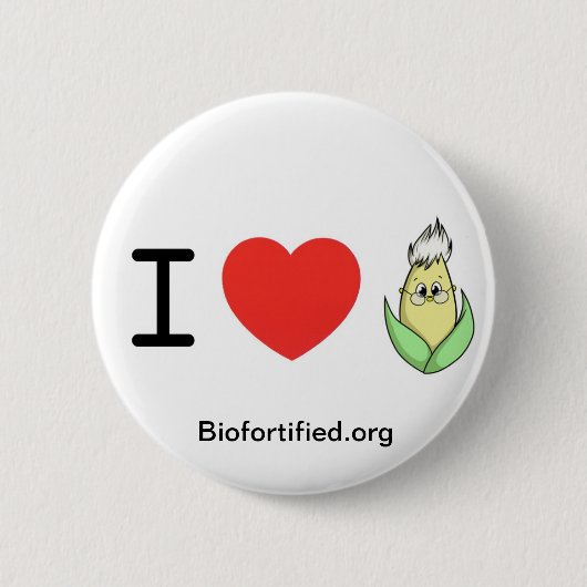 I <3率直なボタン 缶バッジ (正面)