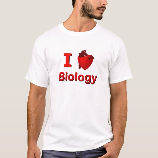 I <3生物学 Tシャツ (正面)