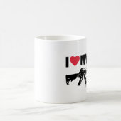 I <3私のAR-15 コーヒーマグカップ (中央)