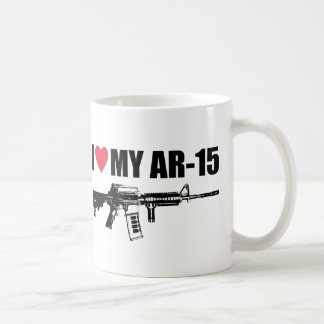 I <3私のAR-15 コーヒーマグカップ