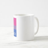 I <3私のBiの夫 コーヒーマグカップ (正面右)