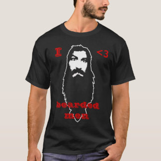 I <3髭がある人 Tシャツ