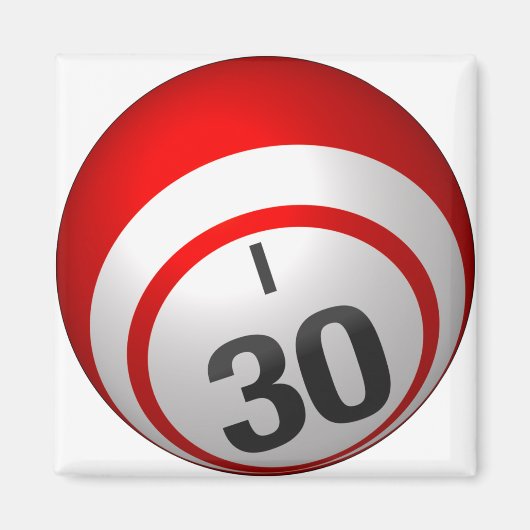 I 30ビンゴボール磁石 マグネット (正面)