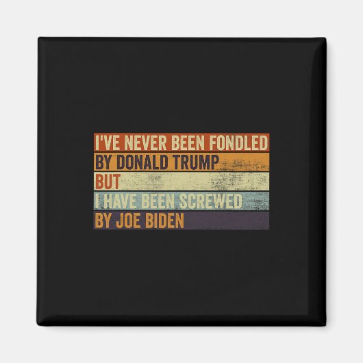 I#39；ドナルド・トランプが好きになったことはないジョー マグネット (正面)