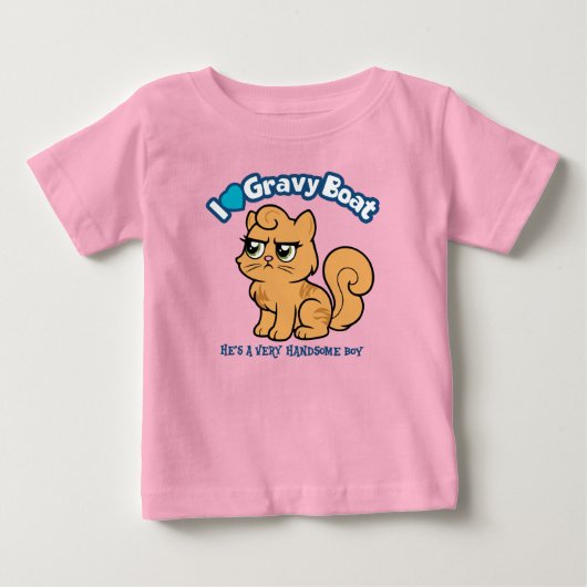 I <3 グレイボートDCC ベビーTシャツ (正面)