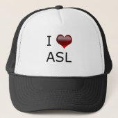 I <3 ASL キャップ (正面)