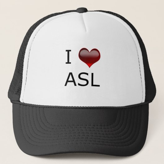 I <3 ASL キャップ (正面)