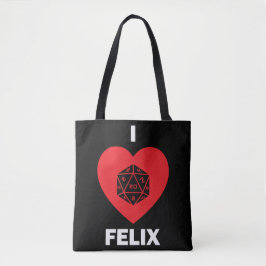 I <3 Felixのトート(暗い) トートバッグ