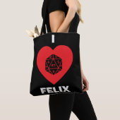 I <3 Felixのトート(暗い) トートバッグ (クローズアップ)