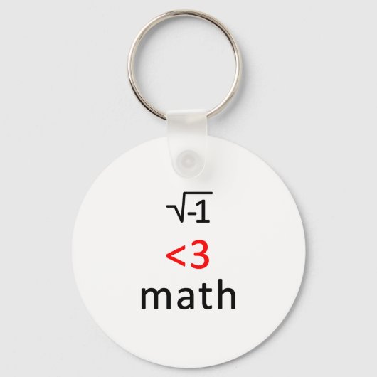 I <3 math! キーホルダー (正面)