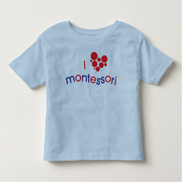 I <3 Montessoriの幼児のティー トドラーTシャツ