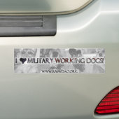 I <3 MWDsのバンパーステッカー バンパーステッカー (車上)