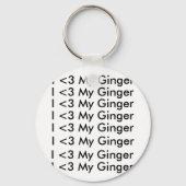 I <3 My Ginger keychain キーホルダー (正面)