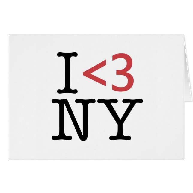 I <3 NY (正面横)