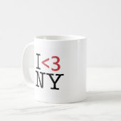 I <3 NY コーヒーマグカップ (正面左)
