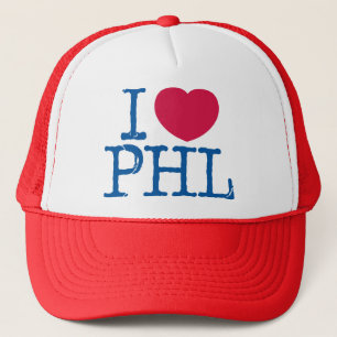 I <3 PHLのワイシャツの(赤くか青の)帽子 キャップ