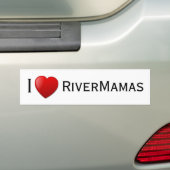 I <3 RiverMamas バンパーステッカー (車上)
