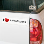 I <3 RiverMamas バンパーステッカー (トラック上)