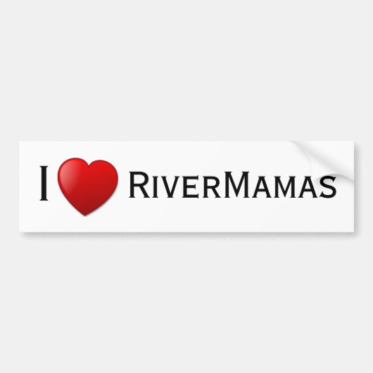 I <3 RiverMamas バンパーステッカー (正面)