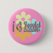 I <3 Zazzle! 缶バッジ (正面)