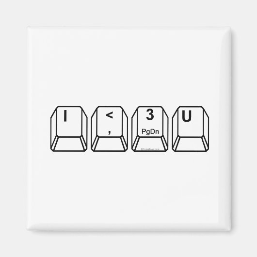 I <3U マグネット (正面)