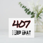 I 407の市外局番 ポストカード (スタンド正面)