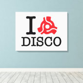 I 45アダプタディスコ キャンバスプリント (インサイチュ (ウッドフロア))