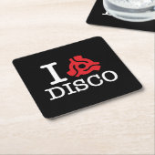 I 45アダプタディスコ スクエアペーパーコースター (アングル)