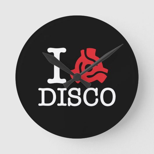 I 45アダプタディスコ ラウンド壁時計 (正面)