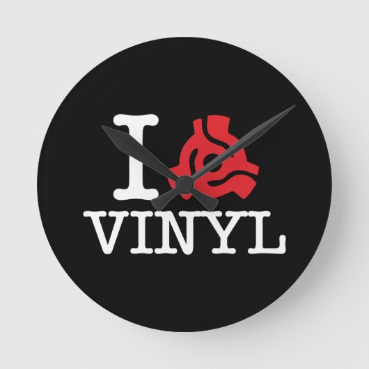 I 45アダプタビニール ラウンド壁時計 (正面)