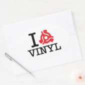 I 45アダプタビニール 楕円形シール (封筒)