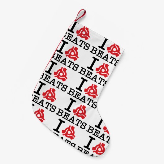 I 45アダプタビート スモールクリスマスストッキング (正面 (吊り時))