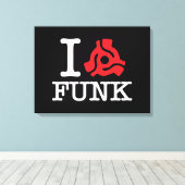 I 45アダプタファンク キャンバスプリント (インサイチュ (ウッドフロア))