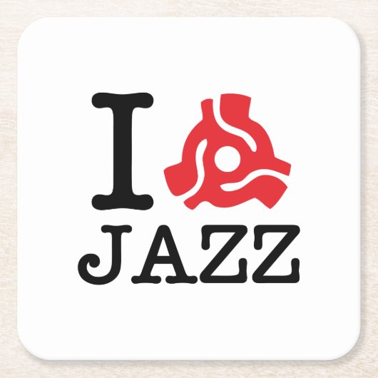 I 45アダプタージャズ スクエアペーパーコースター (正面)