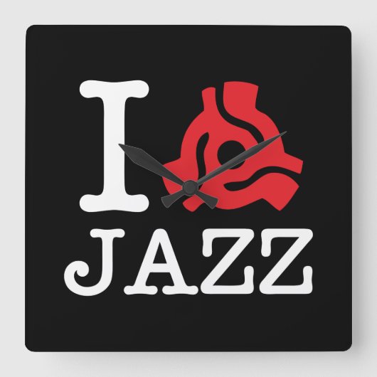 I 45アダプタージャズ スクエア壁時計 (正面)