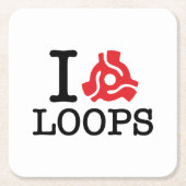 I 45アダプターループ スクエアペーパーコースター (正面)