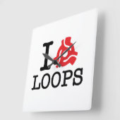 I 45アダプターループ スクエア壁時計 (傾斜)