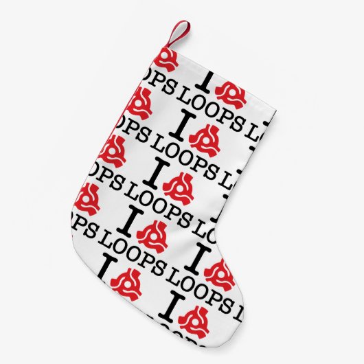 I 45アダプターループ スモールクリスマスストッキング (正面 (吊り時))