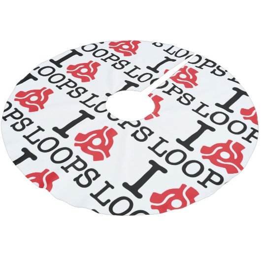 I 45アダプターループ ブラッシュドポリエステルツリースカート (アングル)