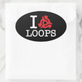 I 45アダプターループ 楕円形シール (バッグ)