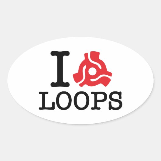 I 45アダプターループ 楕円形シール (正面)