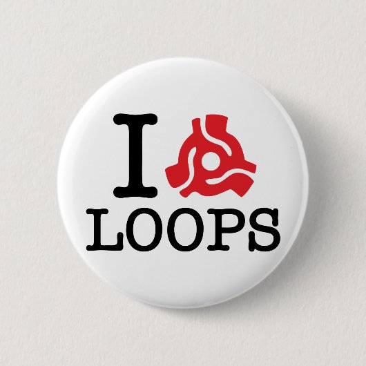 I 45アダプターループ 缶バッジ (正面)