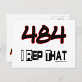 I 484の市外局番 ポストカード (正面/裏面)