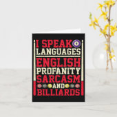 I 4 Languages Profanity話 InhimmとBilliard カード (黄色い花)