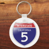I-5カリフォルニアキーチェーン キーホルダー (正面)