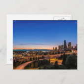 I-5高速道路とシアトルのダウンタウン ポストカード (正面/裏面)