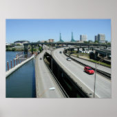 I-5 at Burnside Portland Oregon Poster ポスター (正面)