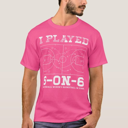 I 6遊 on 6オリジナル女子バスケPl Tシャツ (正面)